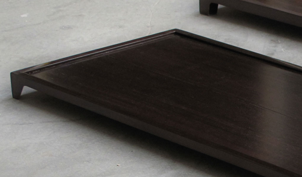 Handmade luxury tray in lacquered eastern black walnut | Human Heritage