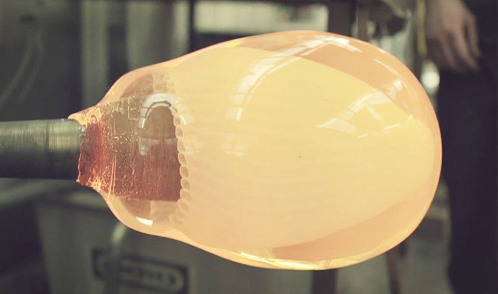 Luminaire suspendu de luxe fait main en verre à filigrane | Human Heritage