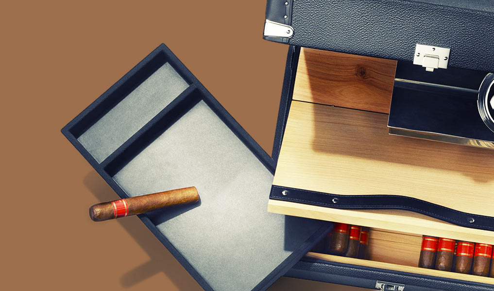 Cigar humidor, cigar box, 100 cigars capacity | Human Heritage