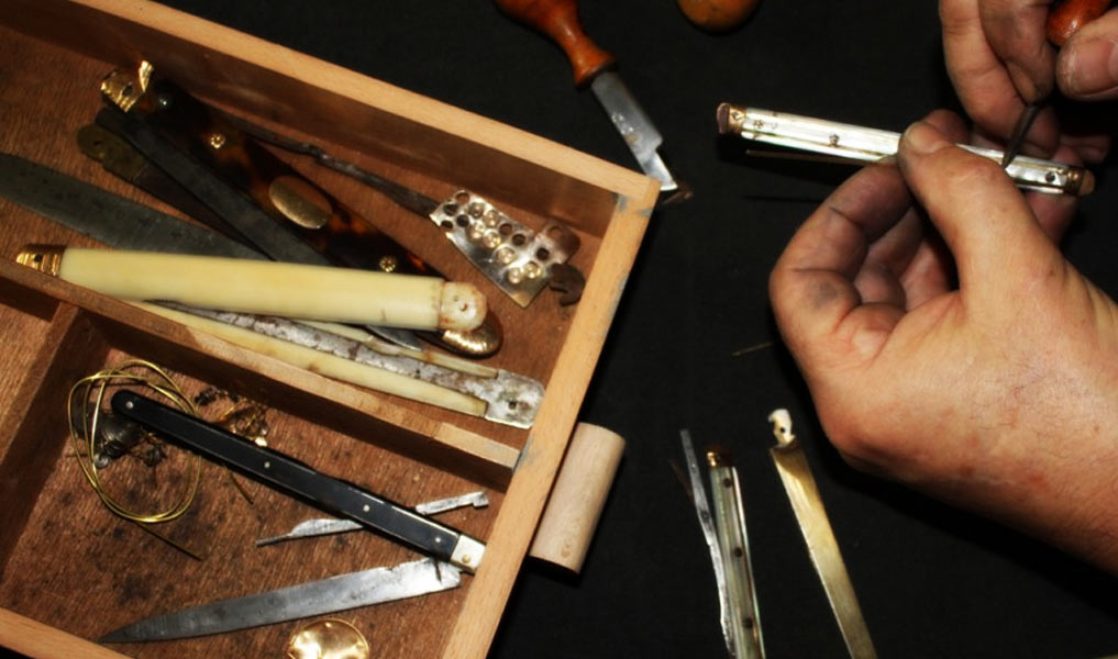 Handmade luxury cigar cutter in steel, ivory, buffalo horn | Human Heritage