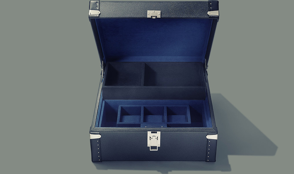 Watch box, 3 wide storage cylinders, mobile tray, tidy | Human Heritage